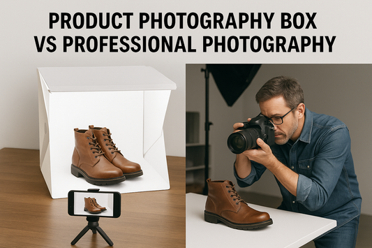 product photography box vs professional photography