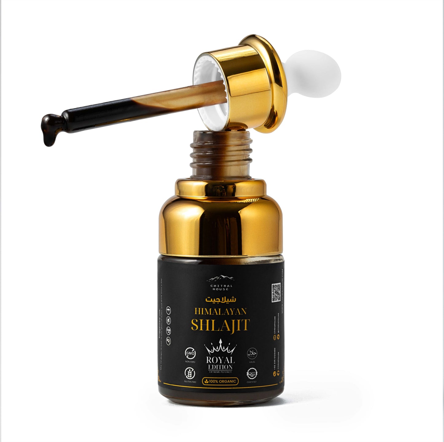 Shilajit White Background Photography