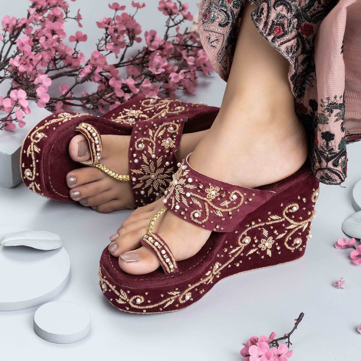 Female Model Footwear