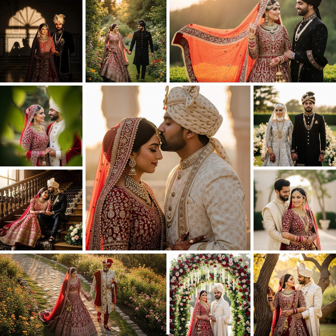 wedding couple poses