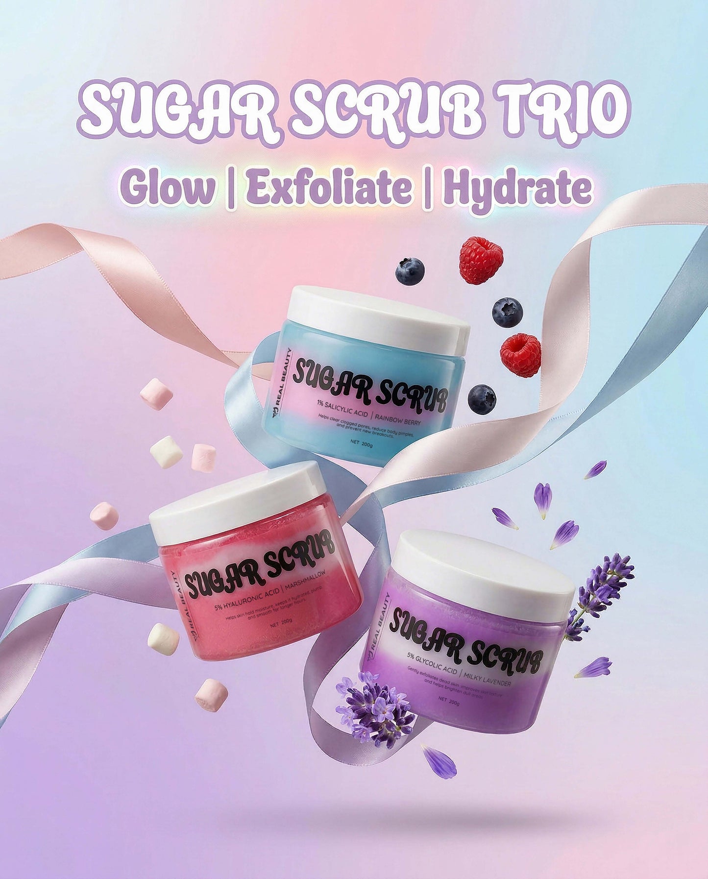 Trio-Body Scrub Brand Campaign