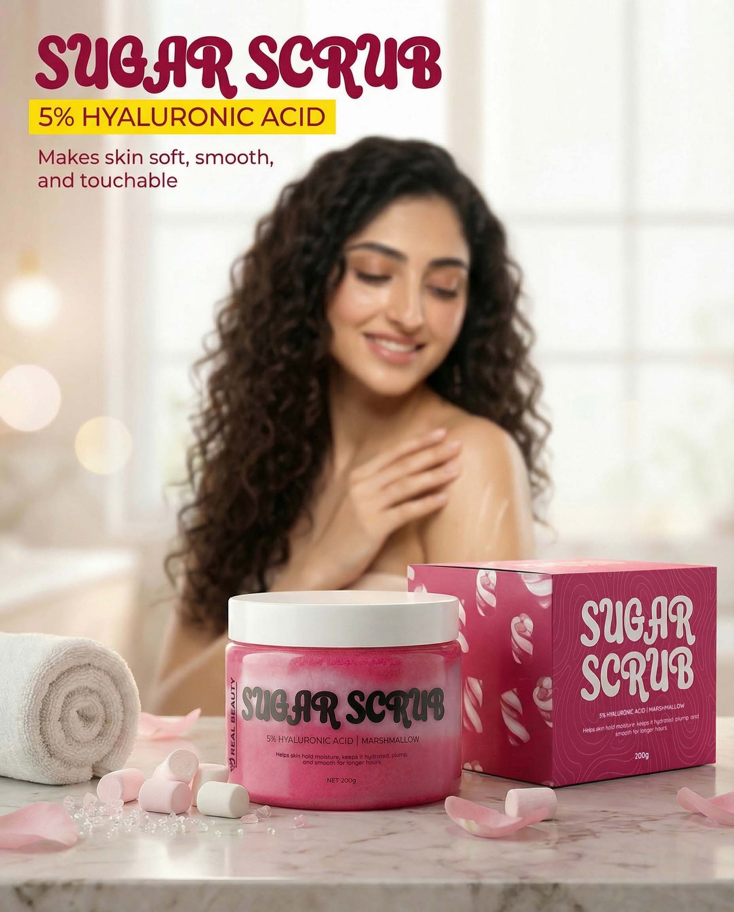 Marshmallow Sugar Scrub Brand Campaign