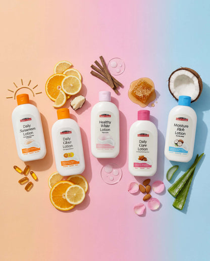Skincare Lotion Collection Campaign Photography for Ecommerce Brands