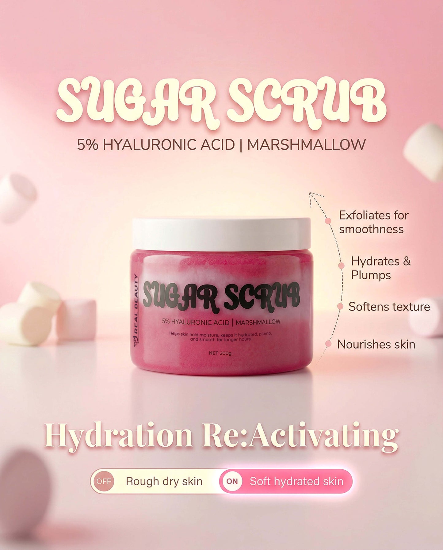 Marshmallow Sugar Scrub Brand Campaign