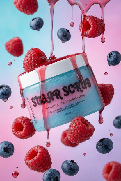 Rainbow Berry Body Scrub Brand Campaign