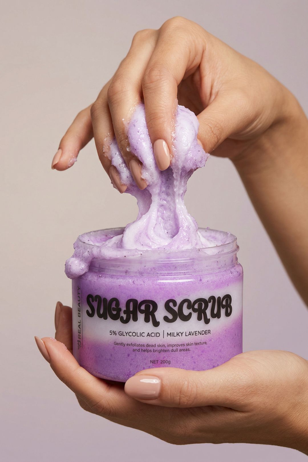 Milky Lavender Body Scrub Brand Campaign