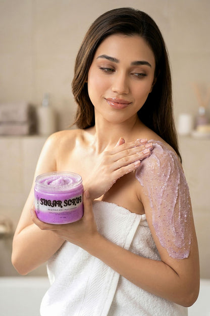 Milky Lavender Body Scrub Brand Campaign