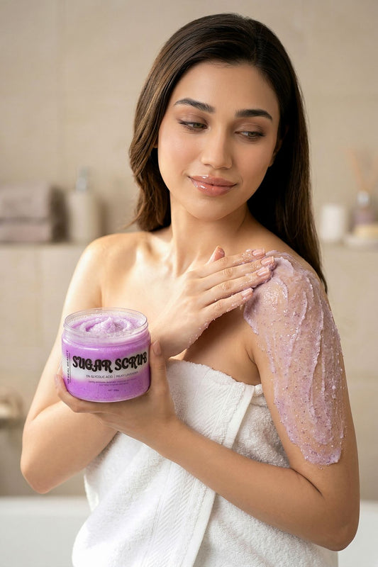 Milky Lavender Body Scrub Brand Campaign