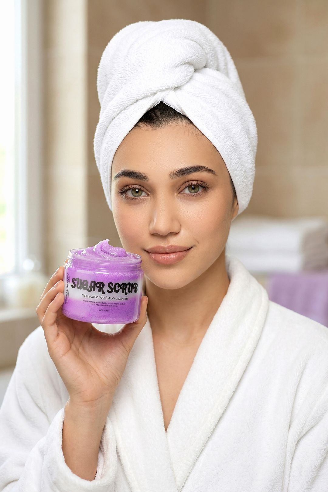 Milky Lavender Body Scrub Brand Campaign