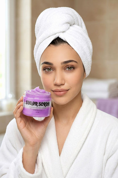 Milky Lavender Body Scrub Brand Campaign