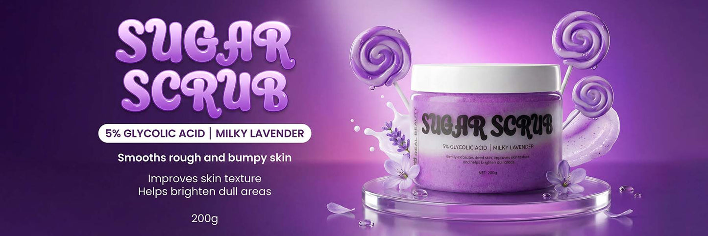 Milky Lavender Body Scrub Brand Campaign