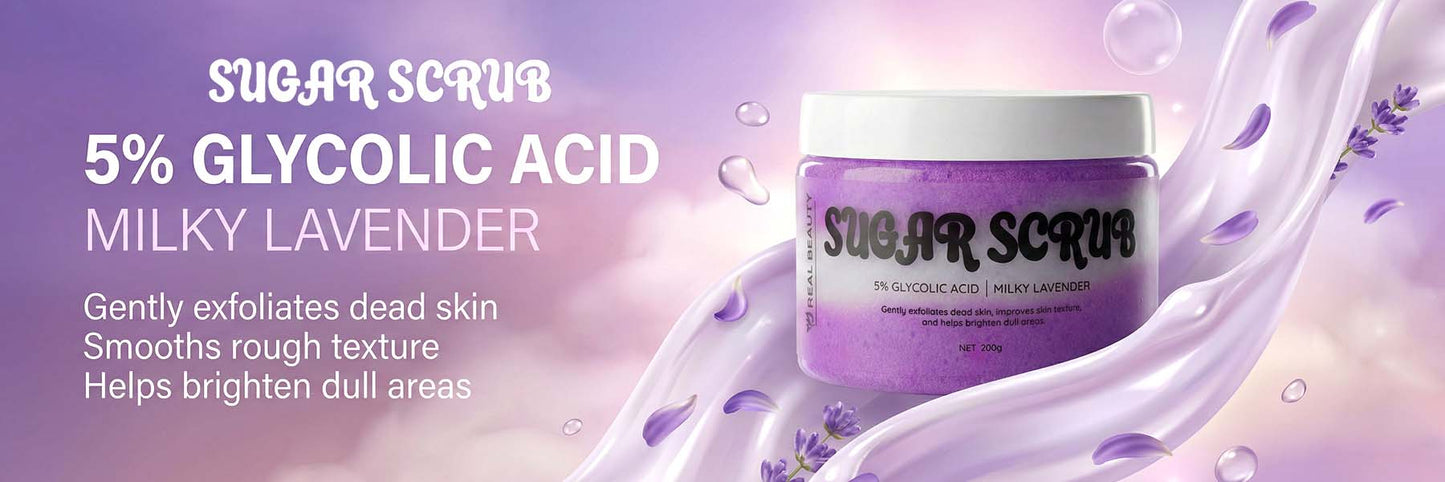 Milky Lavender Body Scrub Brand Campaign