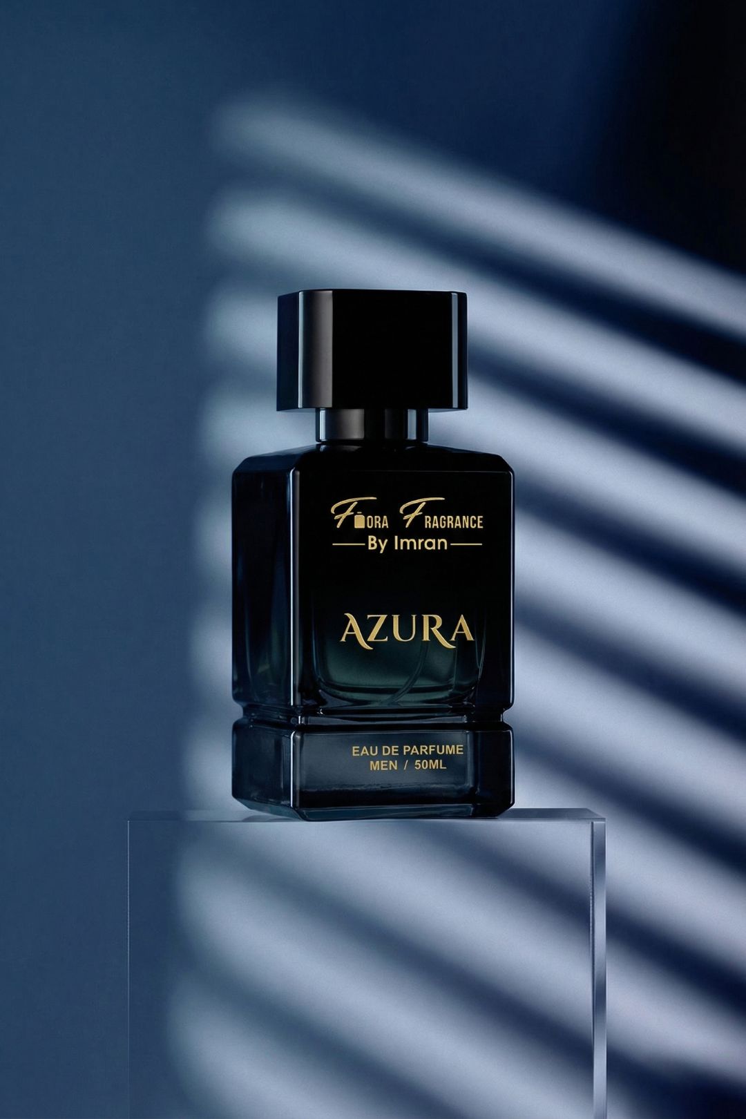 Dramatic studio lighting perfume product photography