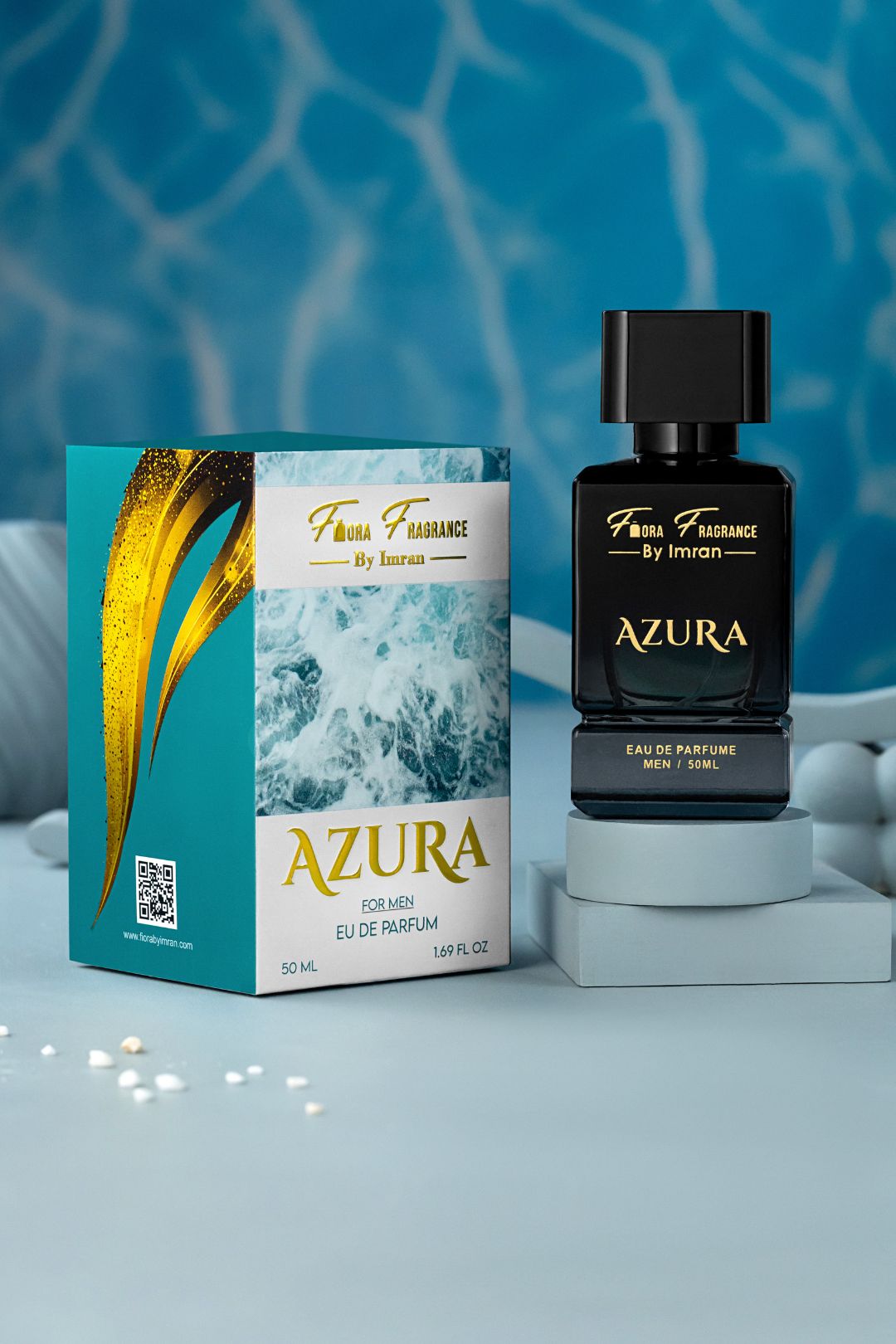 Perfume packaging and bottle commercial product photography