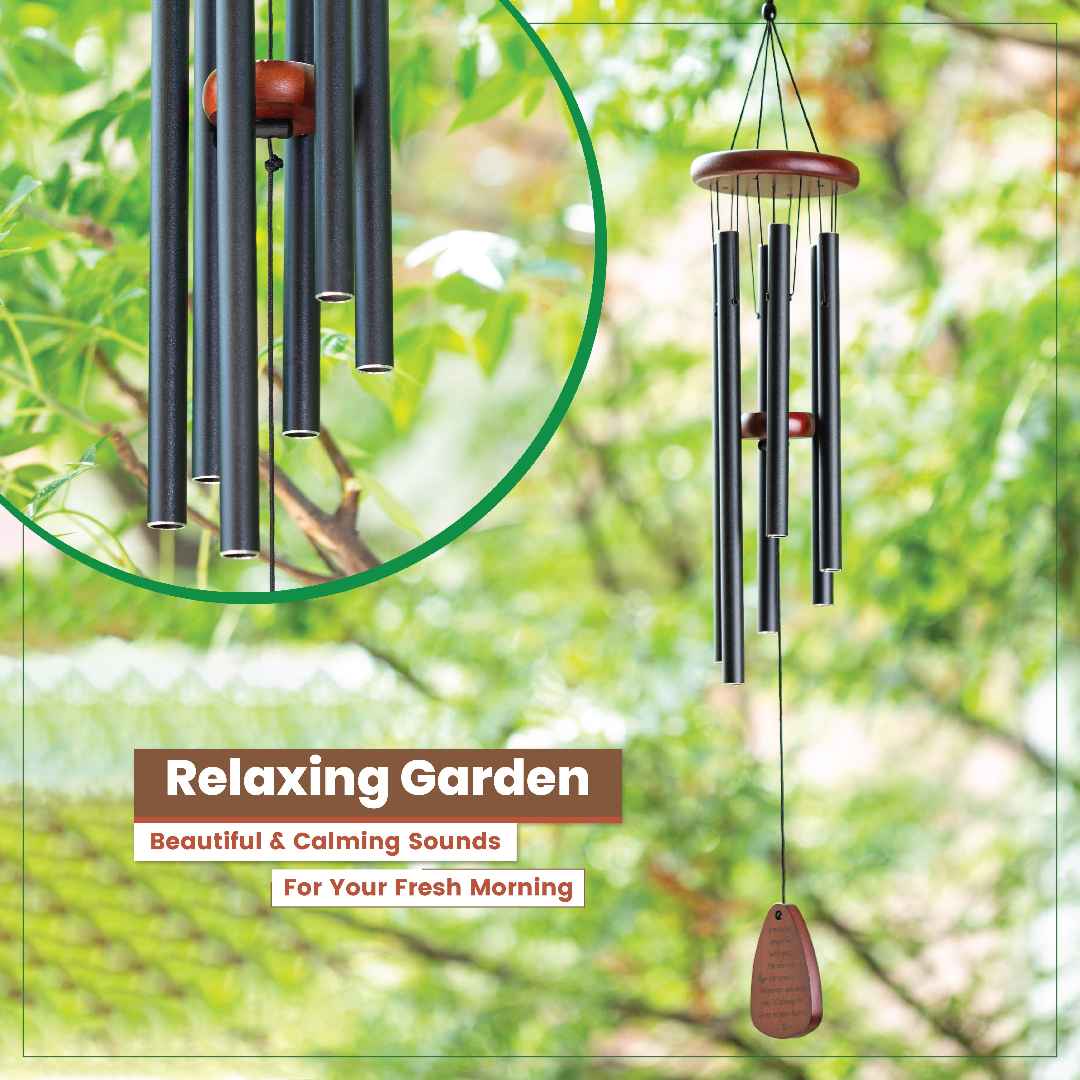 wind chimes lifestyle shoot infographic